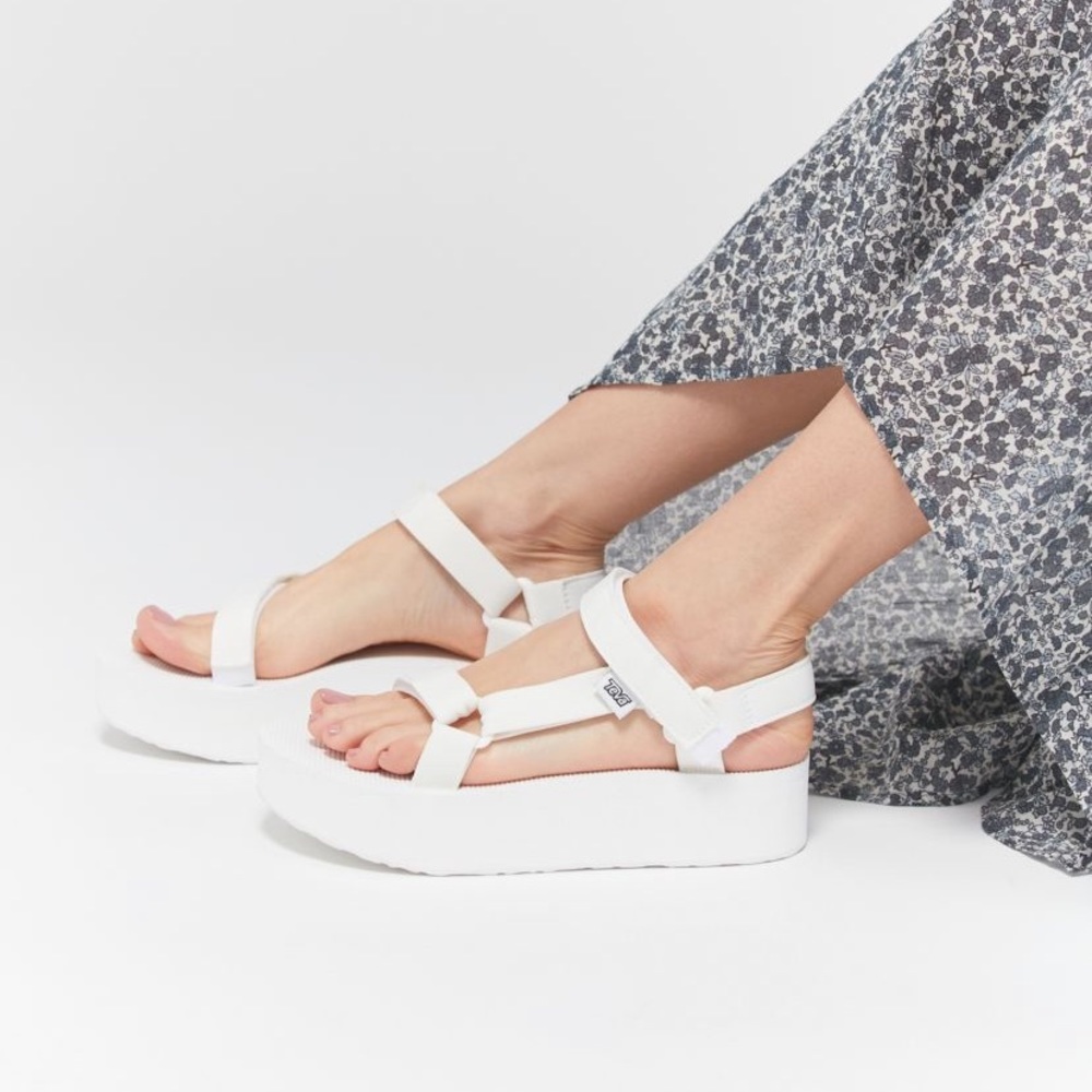Teva White Flatform Sandal